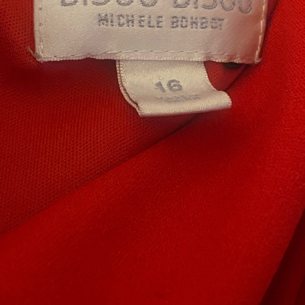 Sexy Red Dress bisou bisou off shoulder size 16 - Picture 3 of 4